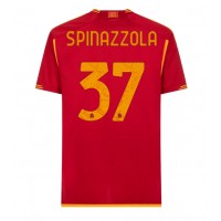Camiseta AS Roma Leonardo Spinazzola #37 Primera Equipación Replica 2023-24 mangas cortas